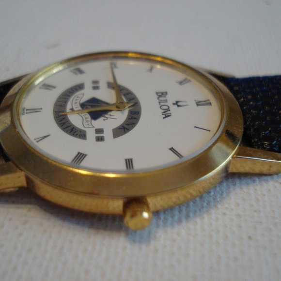 NEW RARE HIGH END BULOVA OCEAN BANK 15TH ANNIVERSARY JEWELED MOVEMENT WATCH - Picture 4 of 6